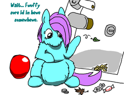 Size: 1292x986 | Tagged: safe, artist:fluffsplosion, fluffy pony, g1, abomination, female, solo