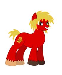 Size: 4000x4805 | Tagged: safe, crossover, ken, ken masters, ponified, simple background, solo, street fighter, transparent background