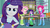 Size: 1280x720 | Tagged: safe, edit, edited screencap, screencap, fluttershy, pinkie pie, rarity, twilight sparkle, equestria girls, g4, cards against equestria girls, clothes, dialogue, incomplete twilight strong