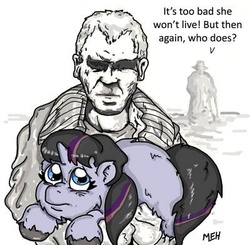 Size: 400x392 | Tagged: safe, artist:meh, twilight sparkle, fluffy pony, g4, blade runner, harrison ford