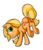 Size: 1011x1167 | Tagged: safe, artist:8-bitwatermelon, applejack, earth pony, pony, g4, bucking, female, looking back, mare, simple background, solo, transparent background, underhoof