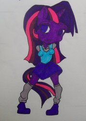 Size: 754x1060 | Tagged: safe, artist:jadexenapus, twilight sparkle, equestria girls, g4, female, humanized, solo