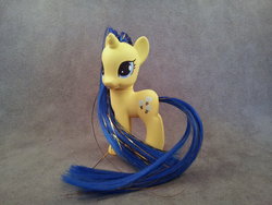 Size: 1024x768 | Tagged: safe, artist:hannaliten, electric sky, g4, brushable, customized toy, irl, photo, toy