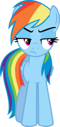 Size: 3802x8000 | Tagged: safe, artist:daringdashie, rainbow dash, pegasus, pony, g4, absurd resolution, female, mare, simple background, solo, transparent background, vector