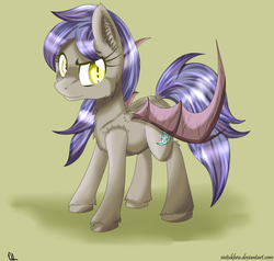 Size: 1024x976 | Tagged: safe, artist:sintakhra, oc, oc only, bat pony, pony, solo, unshorn fetlocks