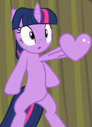 Size: 227x314 | Tagged: safe, artist:chrismh, edit, twilight sparkle, pony, unicorn, g4, female, heart, heart pounding, heartbeat, mare, solo, unicorn twilight