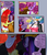 Size: 826x967 | Tagged: safe, artist:artsygum, berry punch, berryshine, princess celestia, twilight sparkle, oc, anthro, comic:heart burn, g4, abs, comic, muscles