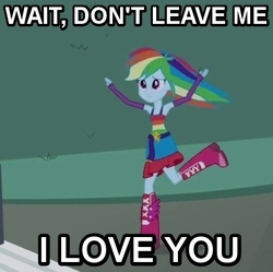 Size: 468x467 | Tagged: safe, rainbow dash, equestria girls, g4, female, image macro, solo