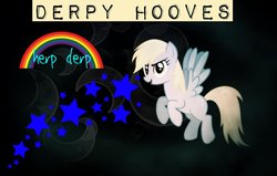 Size: 1024x652 | Tagged: safe, artist:baselover4, derpy hooves, pegasus, pony, g4, female, mare, solo, wallpaper