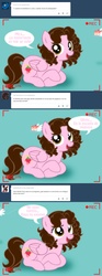 Size: 1236x3337 | Tagged: safe, artist:shinta-girl, oc, oc only, oc:shinta pony, ask, comic, spanish, translated in the description, tumblr