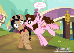 Size: 3599x2598 | Tagged: safe, artist:shinta-girl, oc, oc only, oc:shinta pony, licking