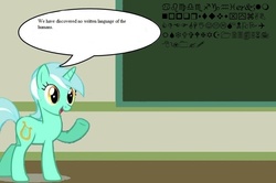 Size: 886x588 | Tagged: safe, lyra heartstrings, g4, chalkboard, human studies101 with lyra, meme