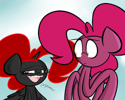 Size: 1280x1024 | Tagged: safe, artist:albinon, pinkie pie, oc, g4, ask-albino-pie