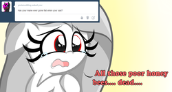 Size: 1280x692 | Tagged: safe, artist:albinon, pinkie pie, oc, g4, ask-albino-pie, solo, tumblr