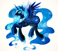 Size: 2152x1882 | Tagged: safe, artist:schwarz-one, nightmare moon, alicorn, pony, g4, female, mare, simple background, slit pupils, solo, white background