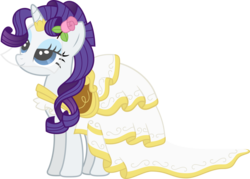 Size: 1680x1201 | Tagged: safe, artist:junkiesnewb, rarity, pony, unicorn, g4, clothes, dress, female, mare, saddle, simple background, solo, transparent background, wedding dress