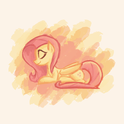 Size: 1250x1250 | Tagged: safe, artist:foxy-noxy, fluttershy, g4, eyes closed, female, solo