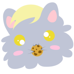 Size: 894x894 | Tagged: safe, artist:oathkeeper21, derpy hooves, g4, cookie, female, solo, species swap