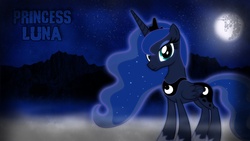 Size: 1920x1080 | Tagged: safe, artist:txxxshadowwolfxxxt, princess luna, g4, female, glowing, mare in the moon, moon, solo, vector, wallpaper