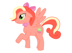 Size: 2588x1936 | Tagged: safe, artist:springlemons, oc, oc only, pegasus, pony, bow, solo