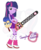 Size: 950x1150 | Tagged: safe, artist:dm29, flash sentry, twilight sparkle, equestria girls, g4, belly button, brad, chainsaw, crossover, disembodied head, female, juliet starling, lollipop chainsaw, male, midriff, nick carlyle, parody, ship:flashlight, shipping, simple background, straight, transparent background, vector, voice actor joke