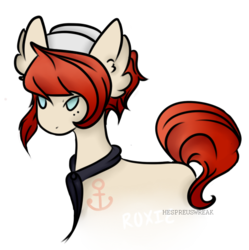 Size: 574x576 | Tagged: safe, artist:hespreuswreak, oc, oc only, earth pony, pony, hat, solo