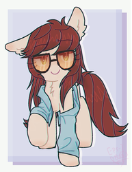 Size: 716x926 | Tagged: safe, artist:psychocat-h, pony, clothes, glasses, looking at you, ponified, rule 63, sniper, sniper (tf2), solo, team fortress 2