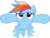 Size: 4802x3616 | Tagged: safe, artist:crusierpl, rainbow dash, pegasus, pony, g4, absurd resolution, female, flying, simple background, solo, transparent background, vector