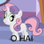 Size: 512x512 | Tagged: safe, sweetie belle, g4, derp, female, o hai, scrunchy face, solo, sweetie derp