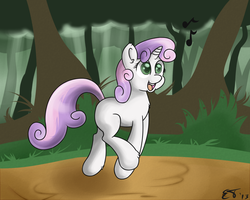 Size: 2000x1600 | Tagged: safe, artist:erockertorres, sweetie belle, g4, female, singing, solo