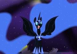 Size: 2400x1700 | Tagged: safe, artist:mikoruthehedgehog, nightmare moon, g4, season 4, female, solo