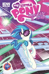Size: 1265x1920 | Tagged: safe, idw, dj pon-3, vinyl scratch, g4, comic cover, cover