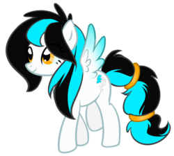 Size: 721x650 | Tagged: safe, artist:couratiel, oc, oc only, oc:soaring grace, pegasus, pony, simple background, solo