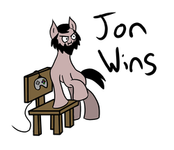 Size: 1281x1104 | Tagged: safe, artist:ozepherus, pony, jontron, newbie artist training grounds, ponified, solo