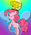 Size: 464x517 | Tagged: safe, artist:lifesharbinger, pinkie pie, earth pony, pony, g4, 1st place, best party pony, best pony, bipedal, cutie mark, female, looking up, solo, trophy