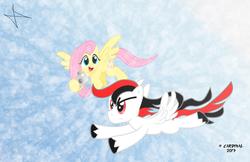 Size: 2720x1760 | Tagged: safe, artist:4-cardinal, fluttershy, oc, g4, wings