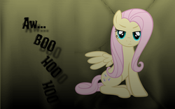 Size: 1440x900 | Tagged: safe, artist:hopeabandoner, fluttershy, g4, discorded, female, solo, vector, wallpaper