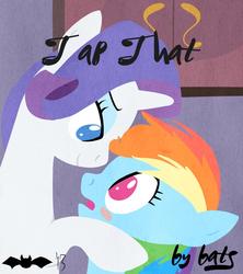 Size: 886x1000 | Tagged: safe, artist:batsofchaos, rainbow dash, rarity, g4, fanfic, female, lesbian, ship:raridash, shipping