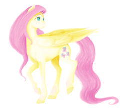 Size: 2700x2400 | Tagged: safe, artist:blondiegurl1129, fluttershy, pegasus, pony, g4, colored hooves, female, mare, simple background, solo, transparent background