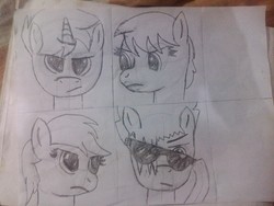 Size: 2592x1944 | Tagged: safe, artist:symphonydawn3, oc, oc only, oc:sunnyside, cyder creed, cydercreed2375, glasses, stormie, traditional art, xd04