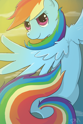 Size: 1200x1800 | Tagged: safe, artist:galaxy-station, rainbow dash, g4, female, solo