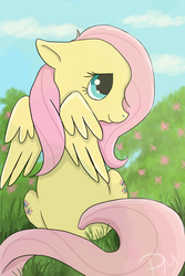 Size: 1200x1800 | Tagged: safe, artist:galaxy-station, fluttershy, g4, female, solo