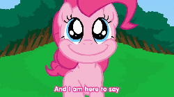 Size: 800x450 | Tagged: safe, artist:misterdavey, pinkie pie, smile hd, g4, animated, female, hill, smiling, solo, tree