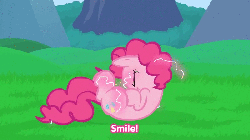 Size: 800x450 | Tagged: safe, artist:misterdavey, pinkie pie, smile hd, g4, animated, explicit source, explosion, female, solo
