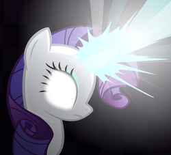 Size: 1280x1163 | Tagged: safe, artist:vivian reed, rarity, g4, female, glowing eyes, magic, solo, vector
