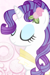Size: 640x960 | Tagged: safe, artist:vivian reed, rarity, g4, alternate hairstyle, clothes, dress, female, solo, vector