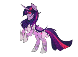 Size: 953x696 | Tagged: safe, artist:strobo-pop, twilight sparkle, alicorn, pony, g4, clothes, dress, eyes closed, female, mare, simple background, solo, transparent background, twilight sparkle (alicorn)