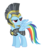 Size: 3000x3433 | Tagged: safe, artist:kyute-kitsune, commander hurricane, rainbow dash, g4, armor, female, helmet, high res, simple background, solo, transparent background, vector