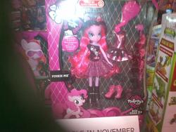 Size: 800x600 | Tagged: safe, pinkie pie, equestria girls, g4, doll, female, gothic pinkie, irl, photo, pinkie pie's boutique, toy