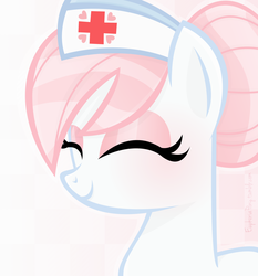 Size: 1280x1372 | Tagged: safe, artist:vivian reed, nurse redheart, g4, female, heartabetes, simple background, solo, vector, white background